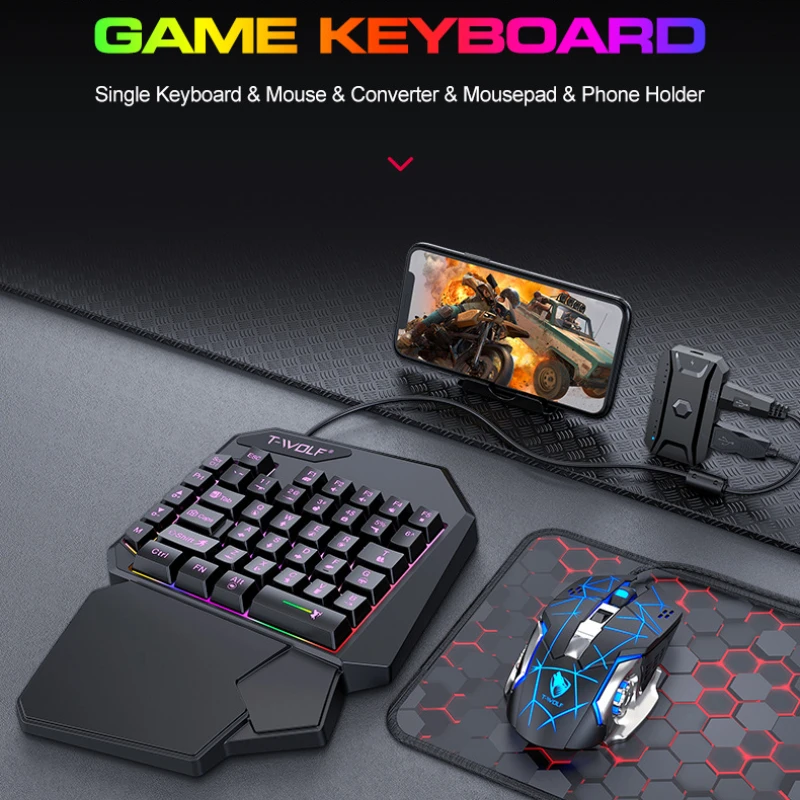 T-WOLF TF900 клавиатура для од – обзор и цена Gaming Accessories For Your Phone